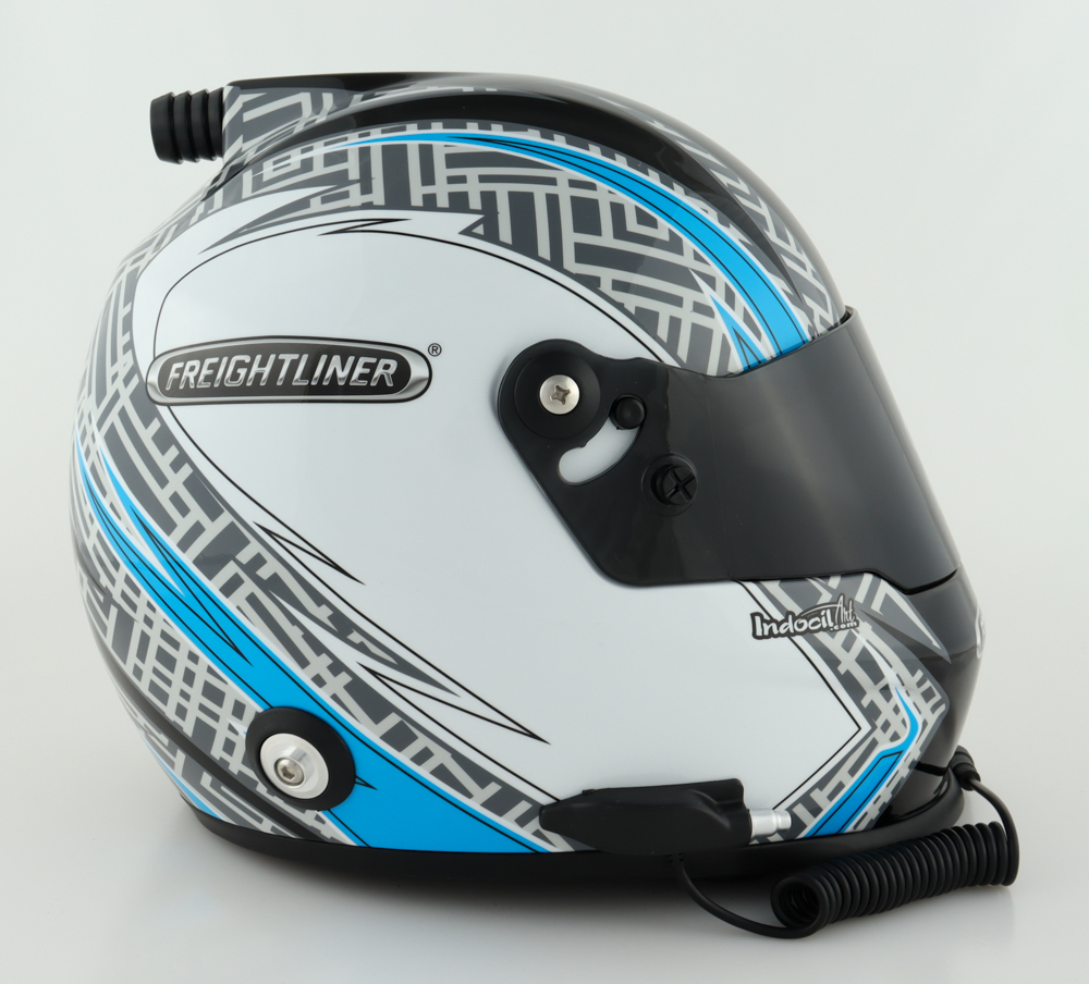 Kyle Larson Signed 2021 NASCAR Freightliner Full-Size Helmet Inscribed "Yung Money" (PA) (Imperfect) at PristineAuction.com Kyle Larson Signed 2021 NASCAR Freightliner Full-Size Helmet Inscribed "Yung Money" (PA) (Imperfect) at PristineAuction.com