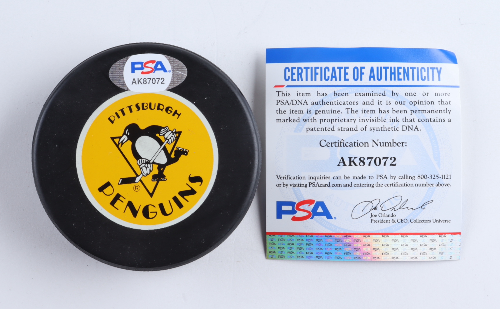 Kevin Stevens Signed Penguins 1991 Stanley Cup Logo Hockey Puck (PSA) at PristineAuction.com Kevin Stevens Signed Penguins 1991 Stanley Cup Logo Hockey Puck (PSA) at PristineAuction.com