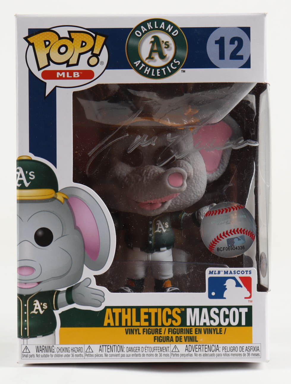 Jose Canseco Signed "Oakland Athletics" #12 Athletics Mascott Funko Pop! Vinyl Figure (PSA) at PristineAuction.com Jose Canseco Signed "Oakland Athletics" #12 Athletics Mascott Funko Pop! Vinyl Figure (PSA) at PristineAuction.com