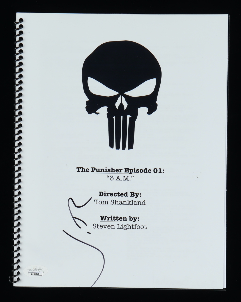 Jon Bernthal Signed "The Punisher" Episode Script (JSA) at PristineAuction.com Jon Bernthal Signed "The Punisher" Episode Script (JSA) at PristineAuction.com