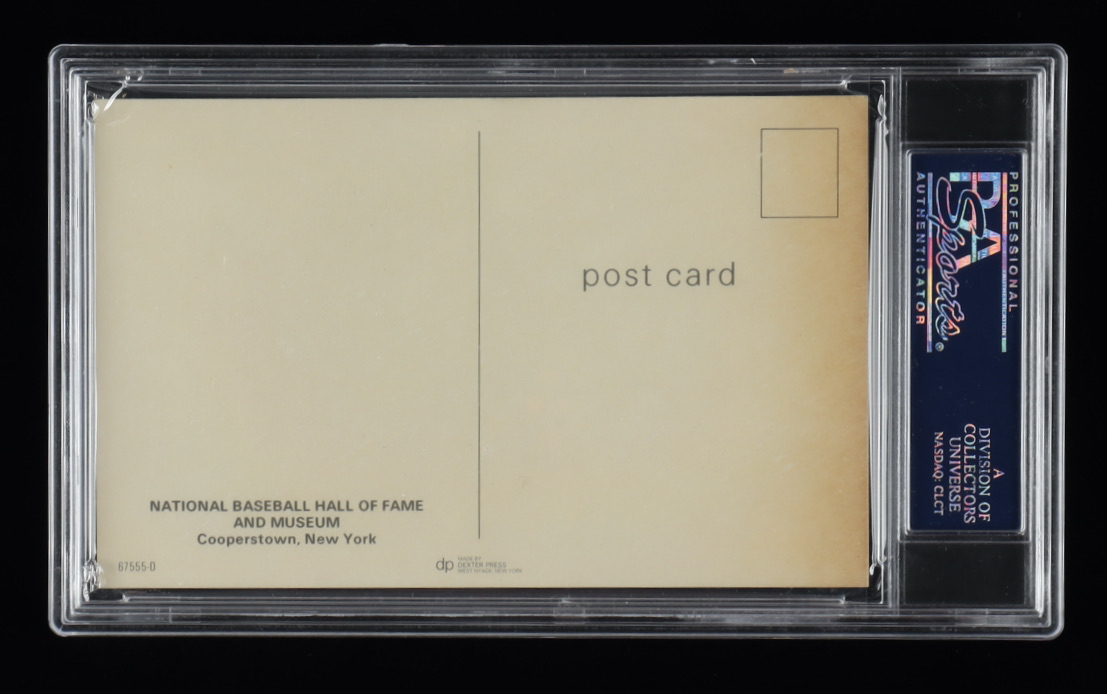 Stan Musial Signed Hall of Fame Plaque Postcard (PSA) at PristineAuction.com Stan Musial Signed Hall of Fame Plaque Postcard (PSA) at PristineAuction.com