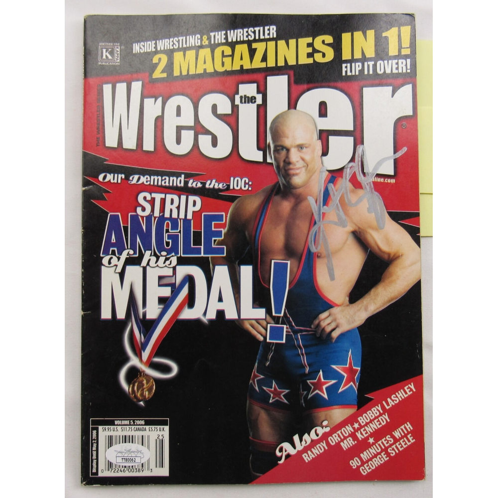 2006 The Wrestler Magazine Signed by (4) with Kurt Angle, Bobby Lashley, John  Cena \u0026 Talia (JSA) | Pristine Auction, image size:1000x1000