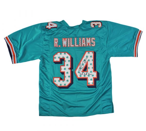 Ricky Williams Signed Jersey Inscribed "Puff, Puff, Run" (Radtke & Williams) at PristineAuction.com Ricky Williams Signed Jersey Inscribed "Puff, Puff, Run" (Radtke & Williams) at PristineAuction.com