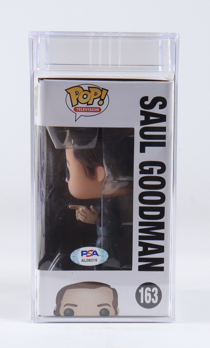 Bob Odenkirk Signed "Breaking Bad" #163 Saul Goodman Funko Pop! Vinyl Figure (PSA) at PristineAuction.com Bob Odenkirk Signed "Breaking Bad" #163 Saul Goodman Funko Pop! Vinyl Figure (PSA) at PristineAuction.com