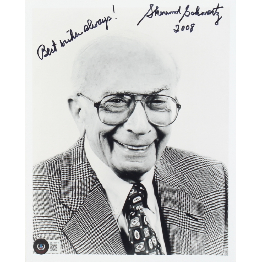 Sherwood Schwartz Signed 8x10 Photo Inscribed “Best Wishes Always