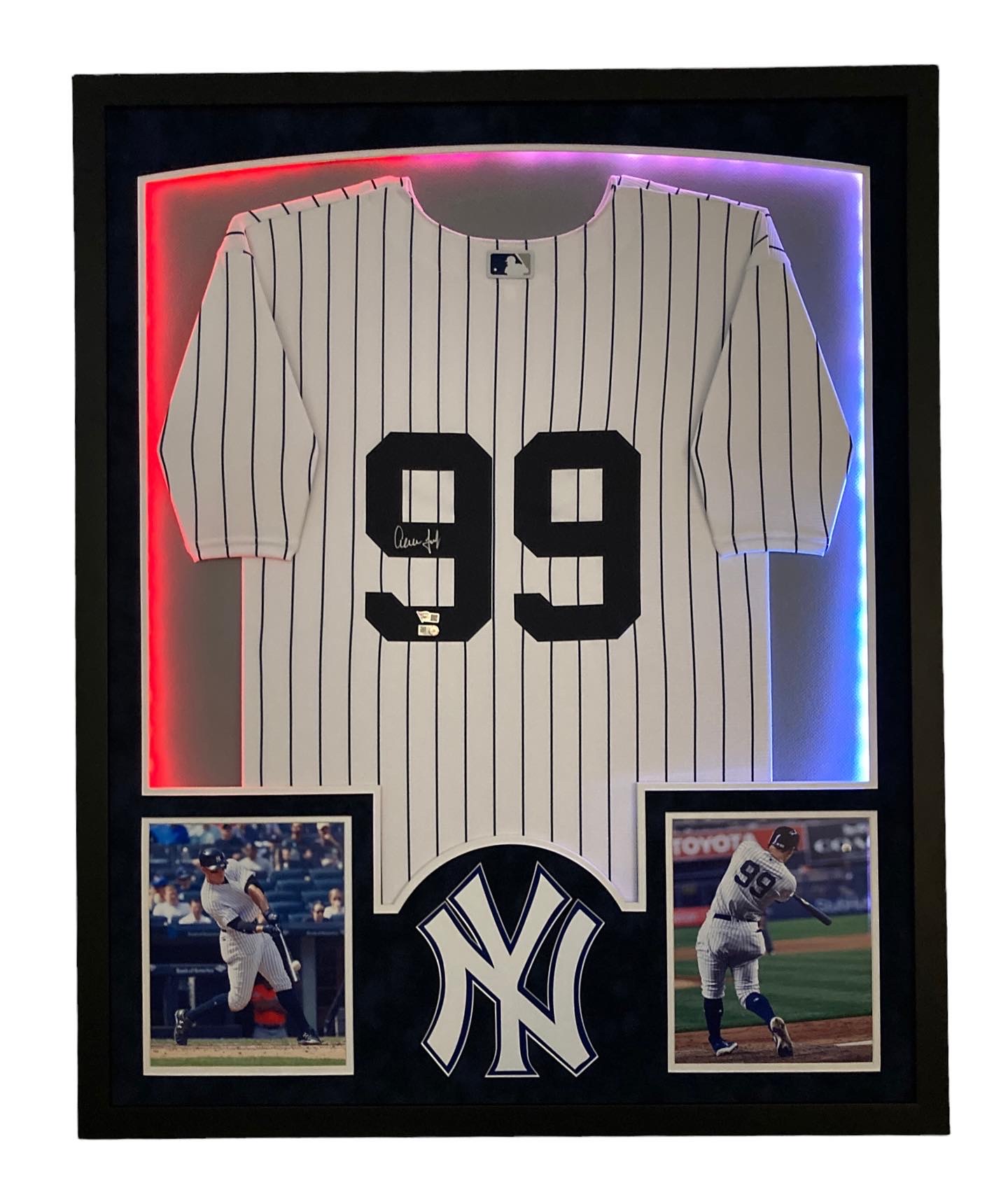 Aaron Judge Signed 32x40 Custom Framed Jersey Display (Fanatics & MLB) at PristineAuction.com Aaron Judge Signed 32x40 Custom Framed Jersey Display (Fanatics & MLB) at PristineAuction.com