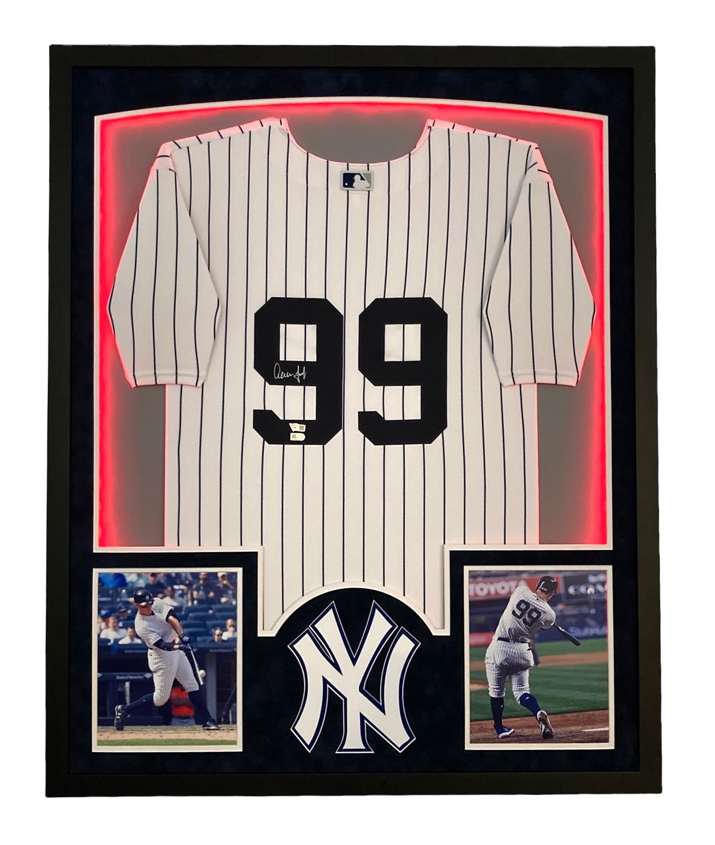 Aaron Judge Signed 32x40 Custom Framed Jersey Display (Fanatics & MLB) at PristineAuction.com Aaron Judge Signed 32x40 Custom Framed Jersey Display (Fanatics & MLB) at PristineAuction.com