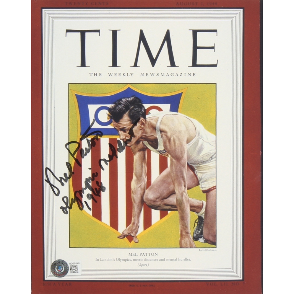Patton Olympic Rower Mel Patton Signed
