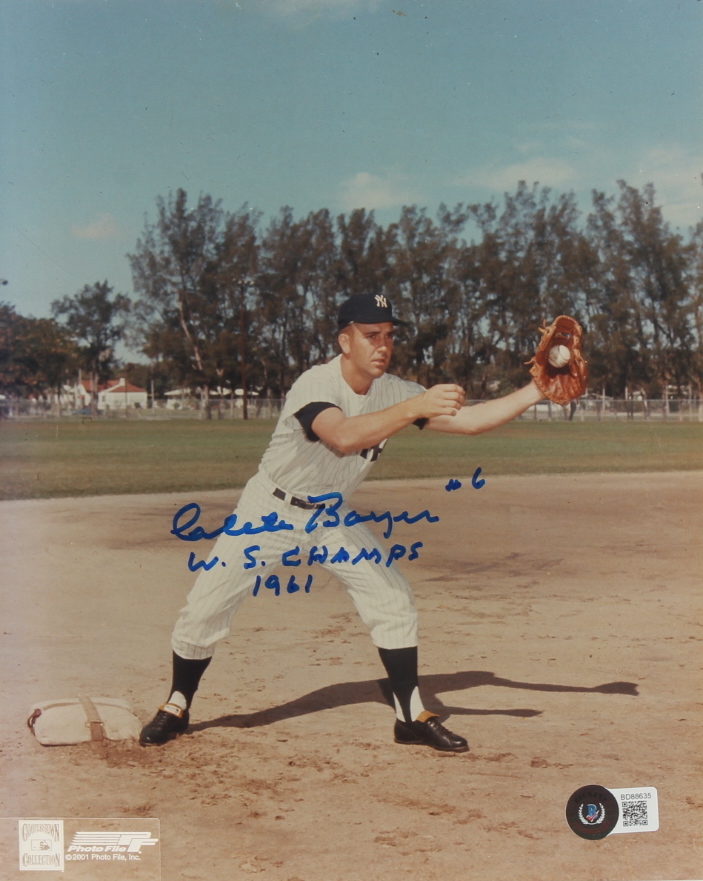 Clete Boyer Signed Yankees 8x10 Photo Inscribed "W.S. Champs 1961" (Beckett) at PristineAuction.com Clete Boyer Signed Yankees 8x10 Photo Inscribed "W.S. Champs 1961" (Beckett) at PristineAuction.com