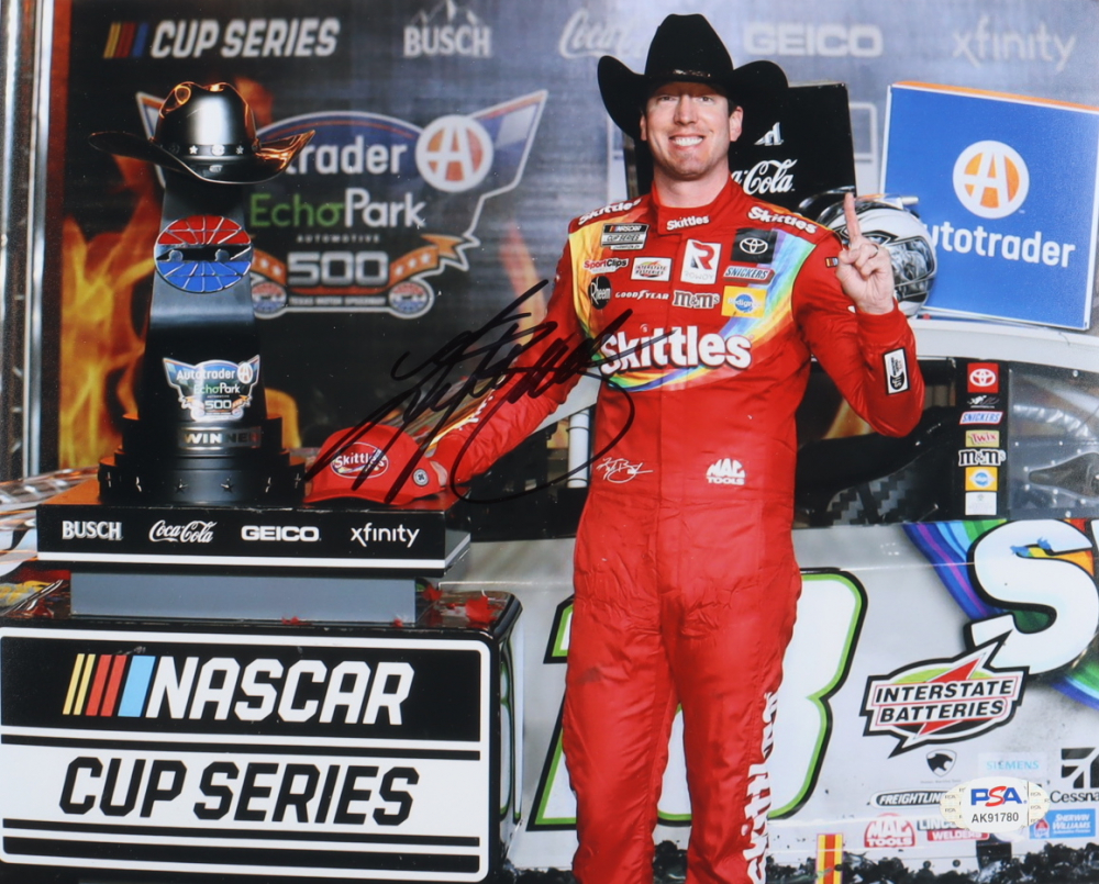 Kyle Busch Signed NASCAR 8x10 Photo (PSA) Pristine Auction