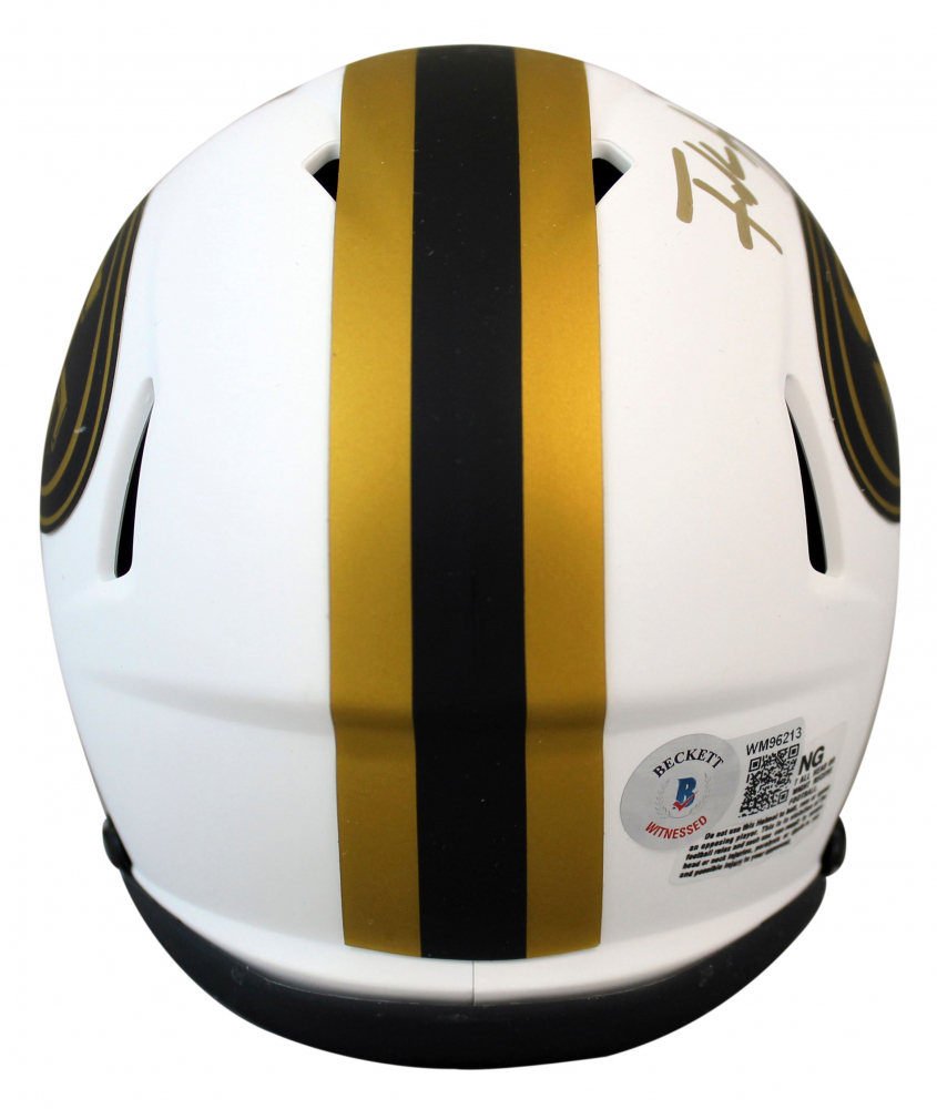 Frank Gore Signed 49ers Lunar Eclipse Alternate Speed Mini Helmet (Beckett) at PristineAuction.com Frank Gore Signed 49ers Lunar Eclipse Alternate Speed Mini Helmet (Beckett) at PristineAuction.com