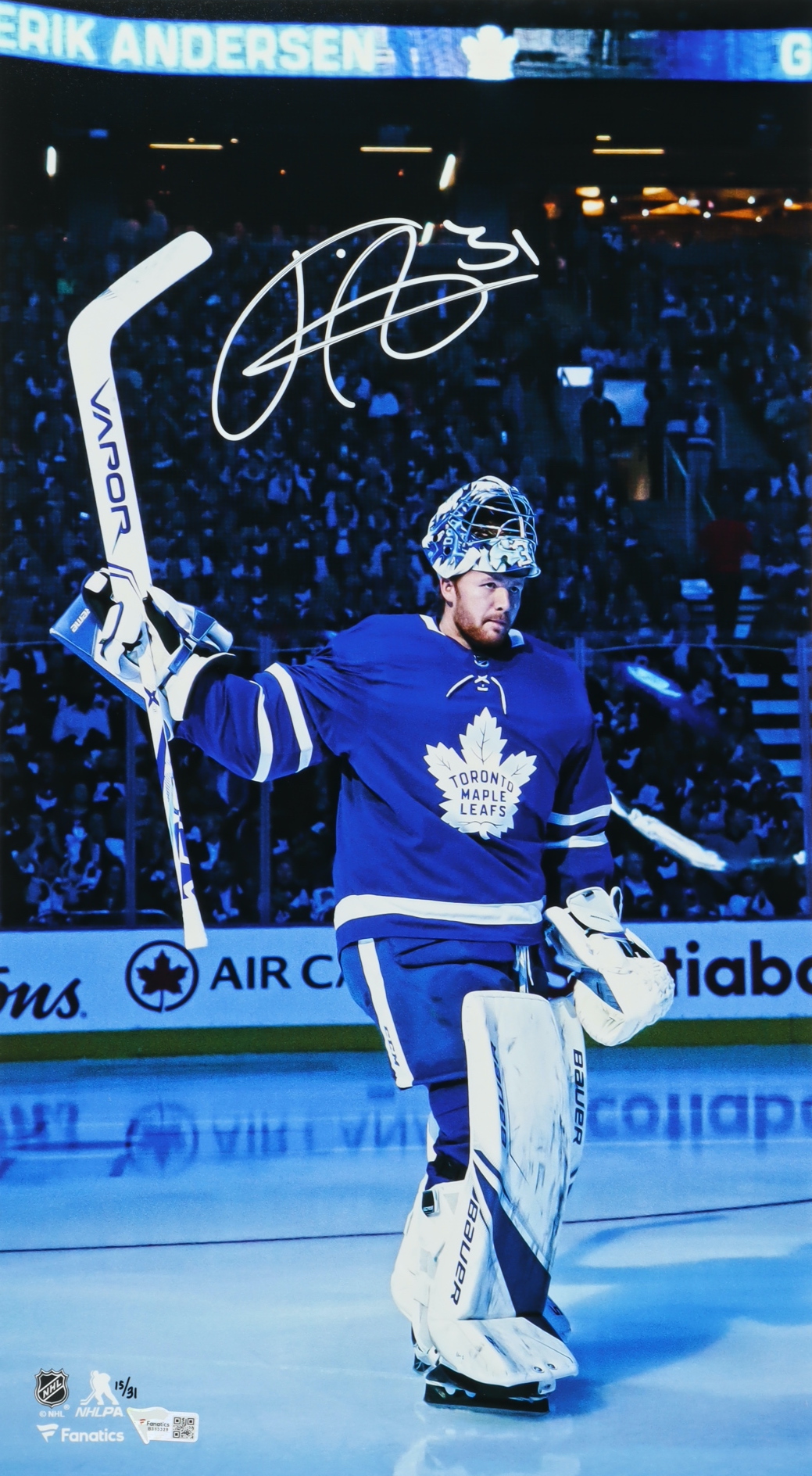 Frederik Andersen Signed LE Maple Leafs 11x18 Photo (Fanatics) at PristineAuction.com Frederik Andersen Signed LE Maple Leafs 11x18 Photo (Fanatics) at PristineAuction.com