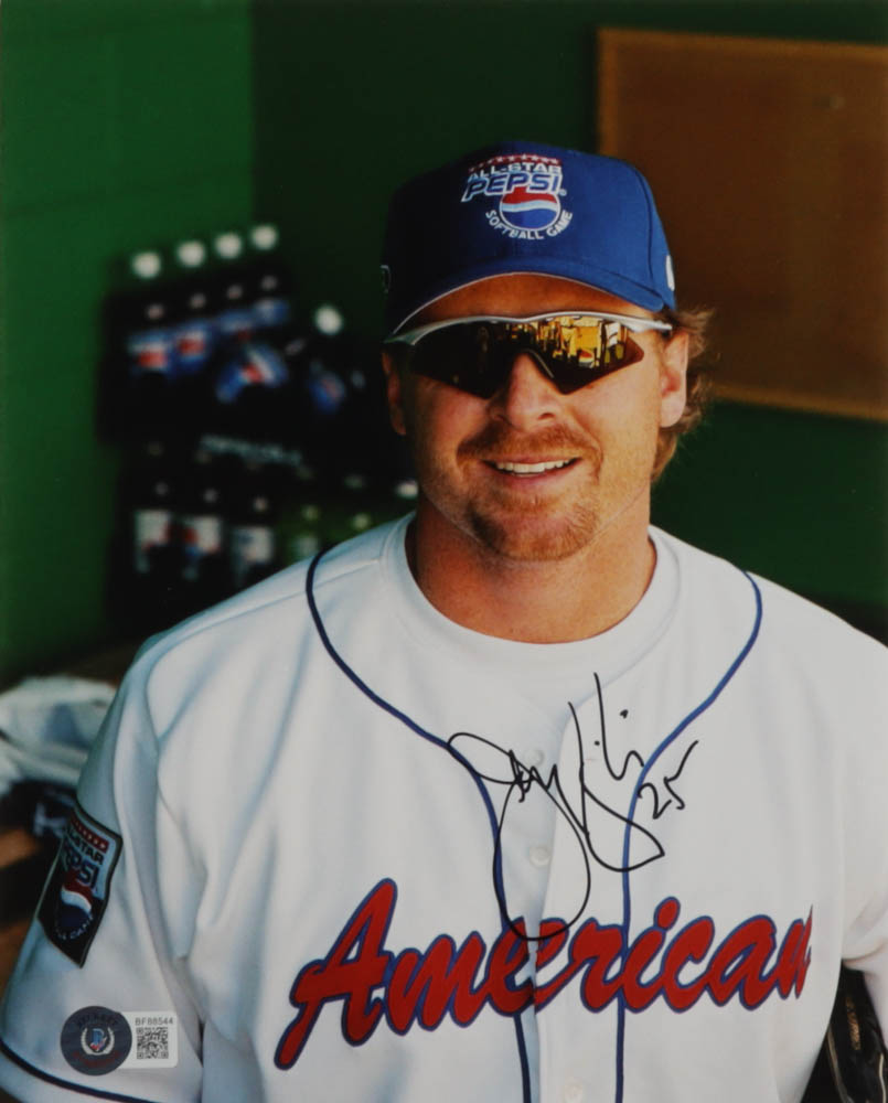 Jeremy Giambi Signed All-Star Pepsi Softball Game 8x10 Photo (Beckett) at PristineAuction.com Jeremy Giambi Signed All-Star Pepsi Softball Game 8x10 Photo (Beckett) at PristineAuction.com