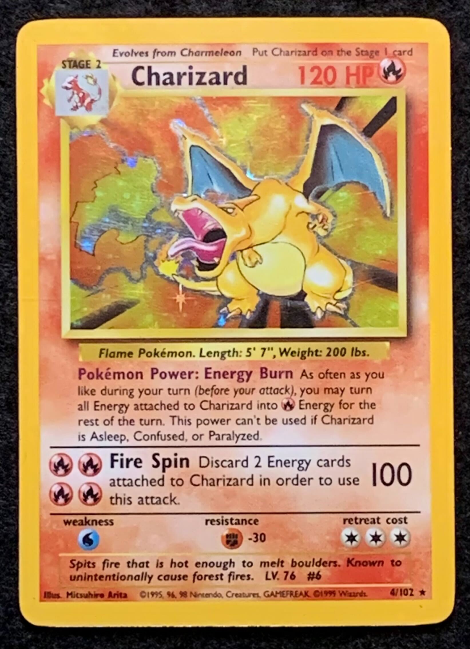 Charizard 1999 Pokemon Base Unlimited #4 Holo at PristineAuction.com Charizard 1999 Pokemon Base Unlimited #4 Holo at PristineAuction.com