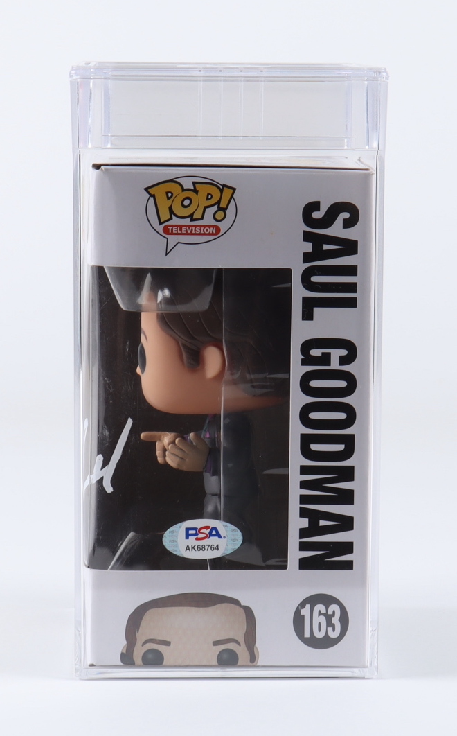 Bob Odenkirk Signed "Breaking Bad" #163 Saul Goodman Funko Pop! Vinyl Figure (PSA) at PristineAuction.com Bob Odenkirk Signed "Breaking Bad" #163 Saul Goodman Funko Pop! Vinyl Figure (PSA) at PristineAuction.com