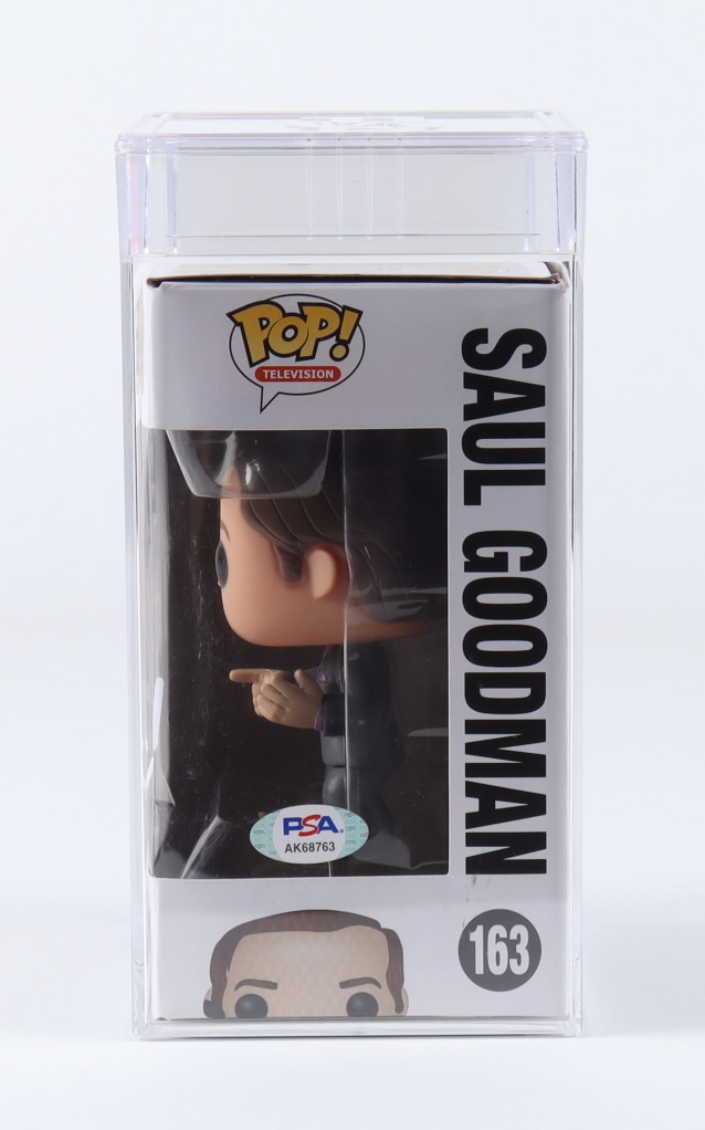 Bob Odenkirk Signed "Breaking Bad" #163 Saul Goodman Funko Pop! Vinyl Figure (PSA) at PristineAuction.com Bob Odenkirk Signed "Breaking Bad" #163 Saul Goodman Funko Pop! Vinyl Figure (PSA) at PristineAuction.com