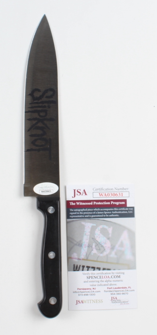 Corey Taylor Signed Slipknot Logo Knife (JSA) at PristineAuction.com Corey Taylor Signed Slipknot Logo Knife (JSA) at PristineAuction.com