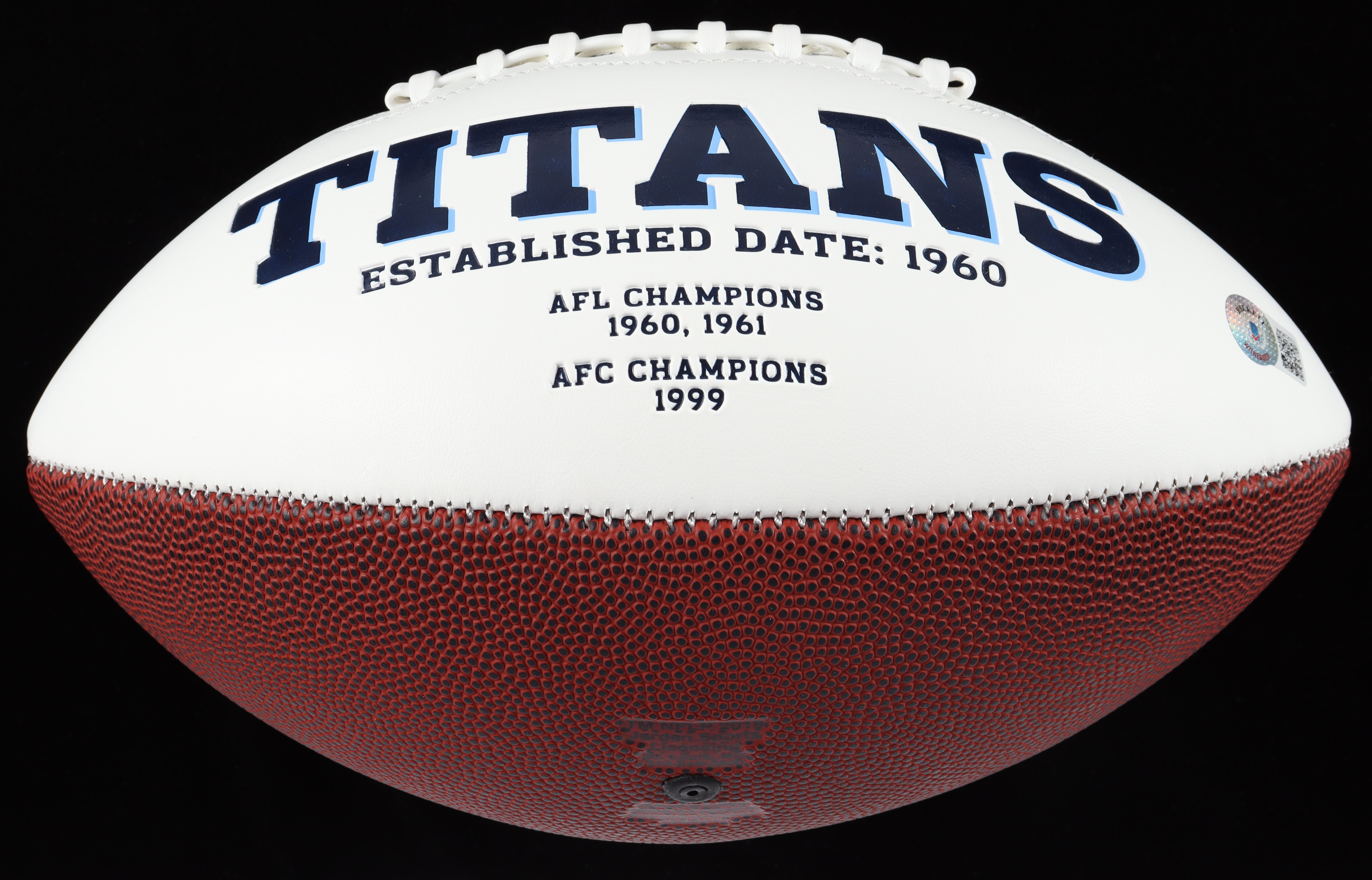 Treylon Burks Signed Titans Logo Football (Beckett) at PristineAuction.com Treylon Burks Signed Titans Logo Football (Beckett) at PristineAuction.com