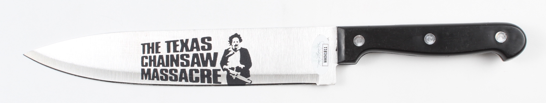 Mark Burnham Signed "Texas Chainsaw Massacre" Knife Inscribed "Leatherface" (JSA) at PristineAuction.com Mark Burnham Signed "Texas Chainsaw Massacre" Knife Inscribed "Leatherface" (JSA) at PristineAuction.com