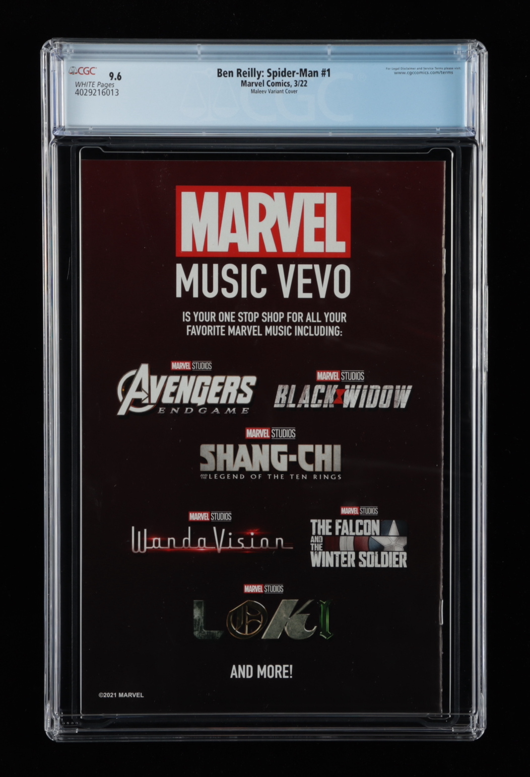 2022 "Ben Reilly: Spider-Man" Issue #1 Marvel Comic Book (CGC 9.6) at PristineAuction.com 2022 "Ben Reilly: Spider-Man" Issue #1 Marvel Comic Book (CGC 9.6) at PristineAuction.com