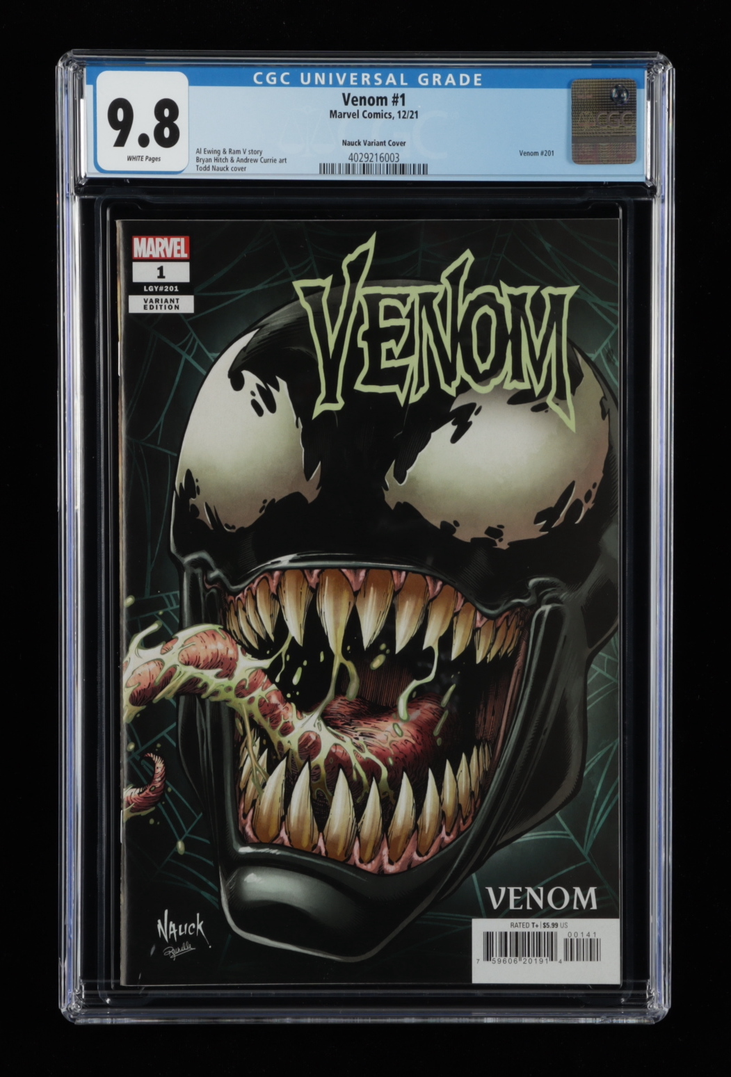 2021 "Venom" Issue #1 Marvel Comic Book (CGC 9.8) at PristineAuction.com 2021 "Venom" Issue #1 Marvel Comic Book (CGC 9.8) at PristineAuction.com
