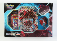 Pokemon TCG: Blastoise VMAX Battle Box with (4) Packs at PristineAuction.com