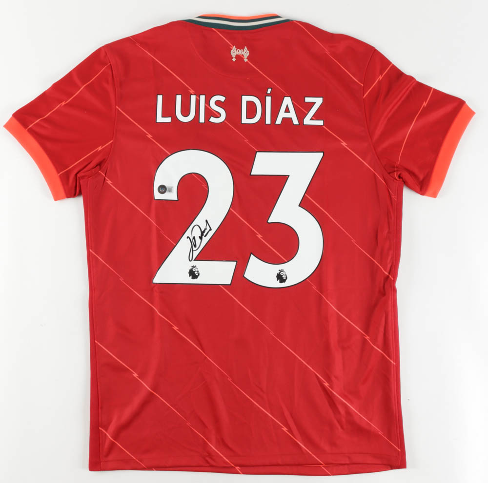 Luis Diaz Signed Jersey (Beckett) at PristineAuction.com Luis Diaz Signed Jersey (Beckett) at PristineAuction.com