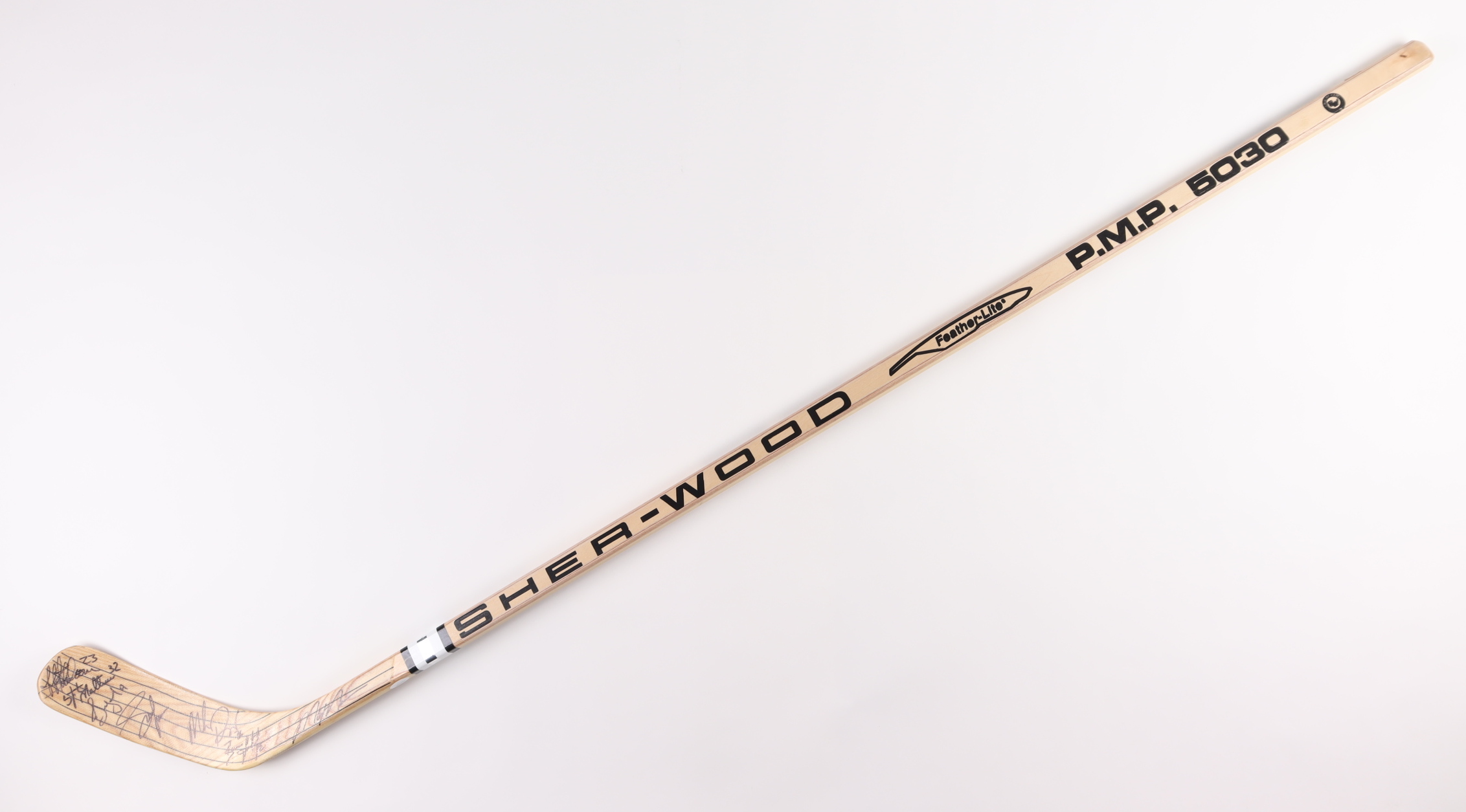 Rangers Sherwood Hockey Stick Signed by (7) with Alexi Kovalev, Stephane Matteau, Jeff Beukeboom, Mark Messier, Mike Richter, Adam Graves, Brian Leetch (JSA) at PristineAuction.com Rangers Sherwood Hockey Stick Signed by (7) with Alexi Kovalev, Stephane Matteau, Jeff Beukeboom, Mark Messier, Mike Richter, Adam Graves, Brian Leetch (JSA) at PristineAuction.com