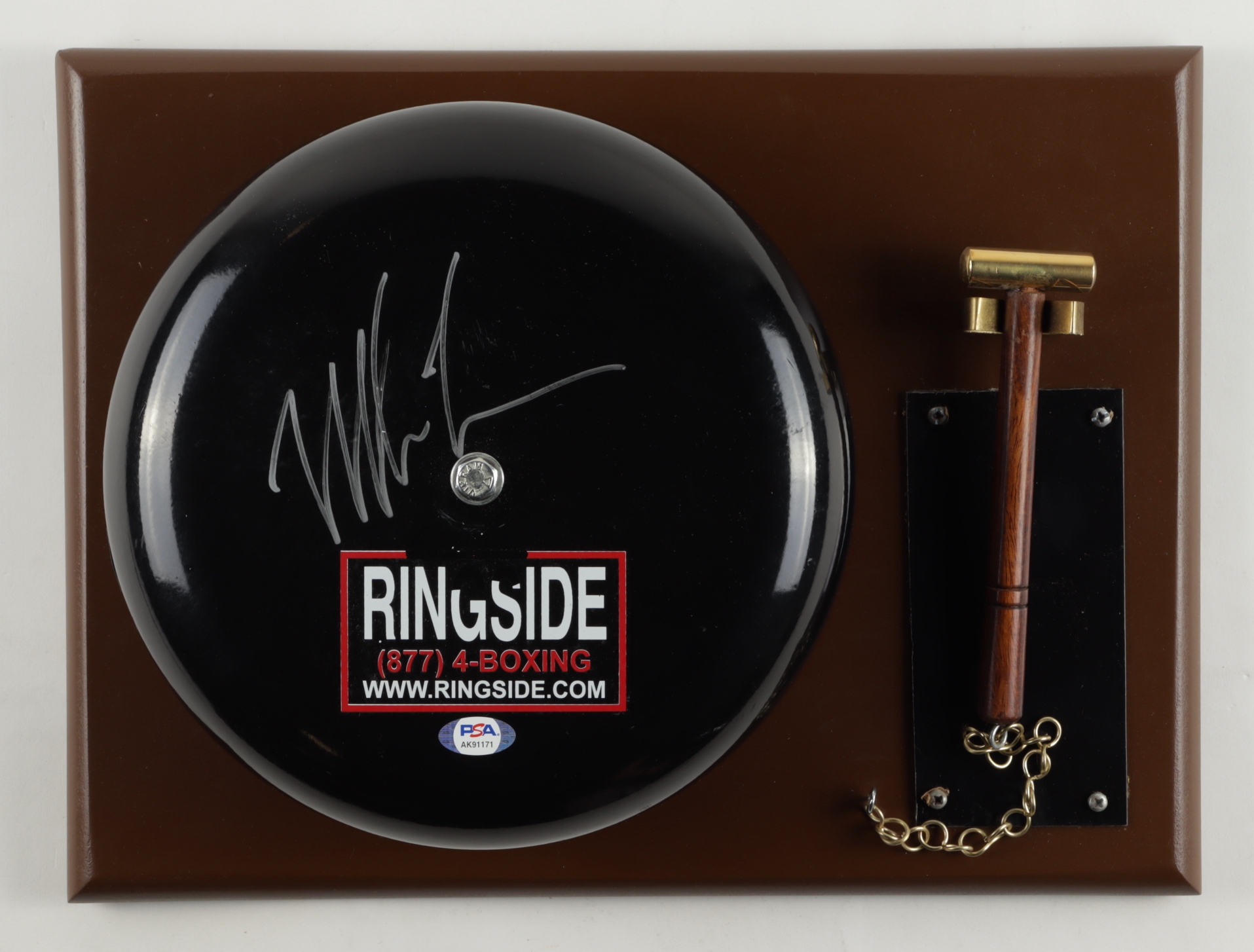 Mike Tyson Signed Authentic Ringside Boxing Bell (PSA & Tyson) at PristineAuction.com Mike Tyson Signed Authentic Ringside Boxing Bell (PSA & Tyson) at PristineAuction.com