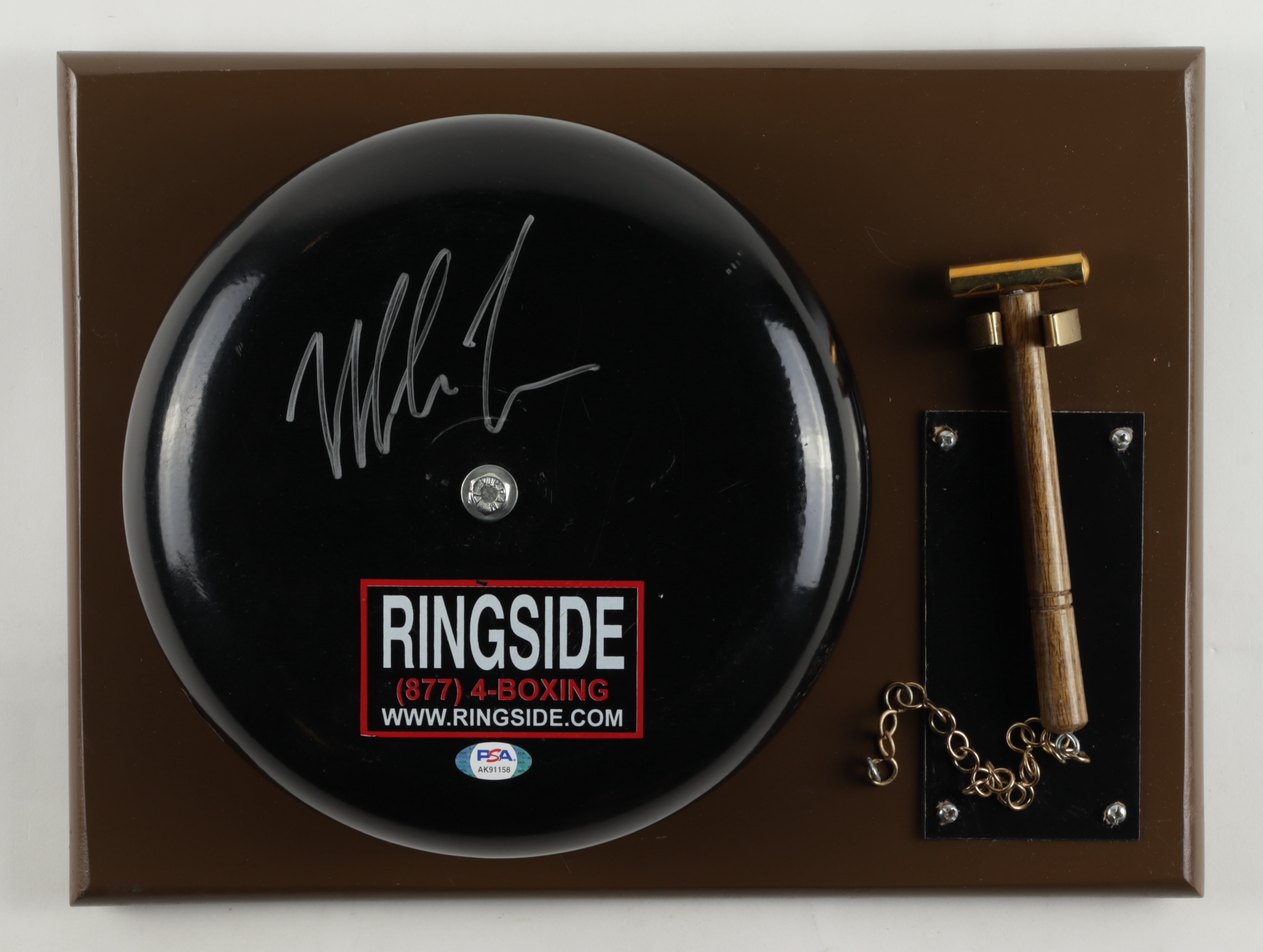 Mike Tyson Signed Authentic Ringside Boxing Bell (PSA & Tyson) at PristineAuction.com Mike Tyson Signed Authentic Ringside Boxing Bell (PSA & Tyson) at PristineAuction.com