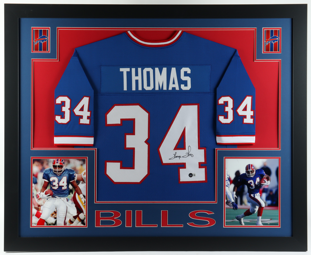 Thurman Thomas Signed 35x43 Custom Framed Jersey Display (Beckett) at PristineAuction.com Thurman Thomas Signed 35x43 Custom Framed Jersey Display (Beckett) at PristineAuction.com