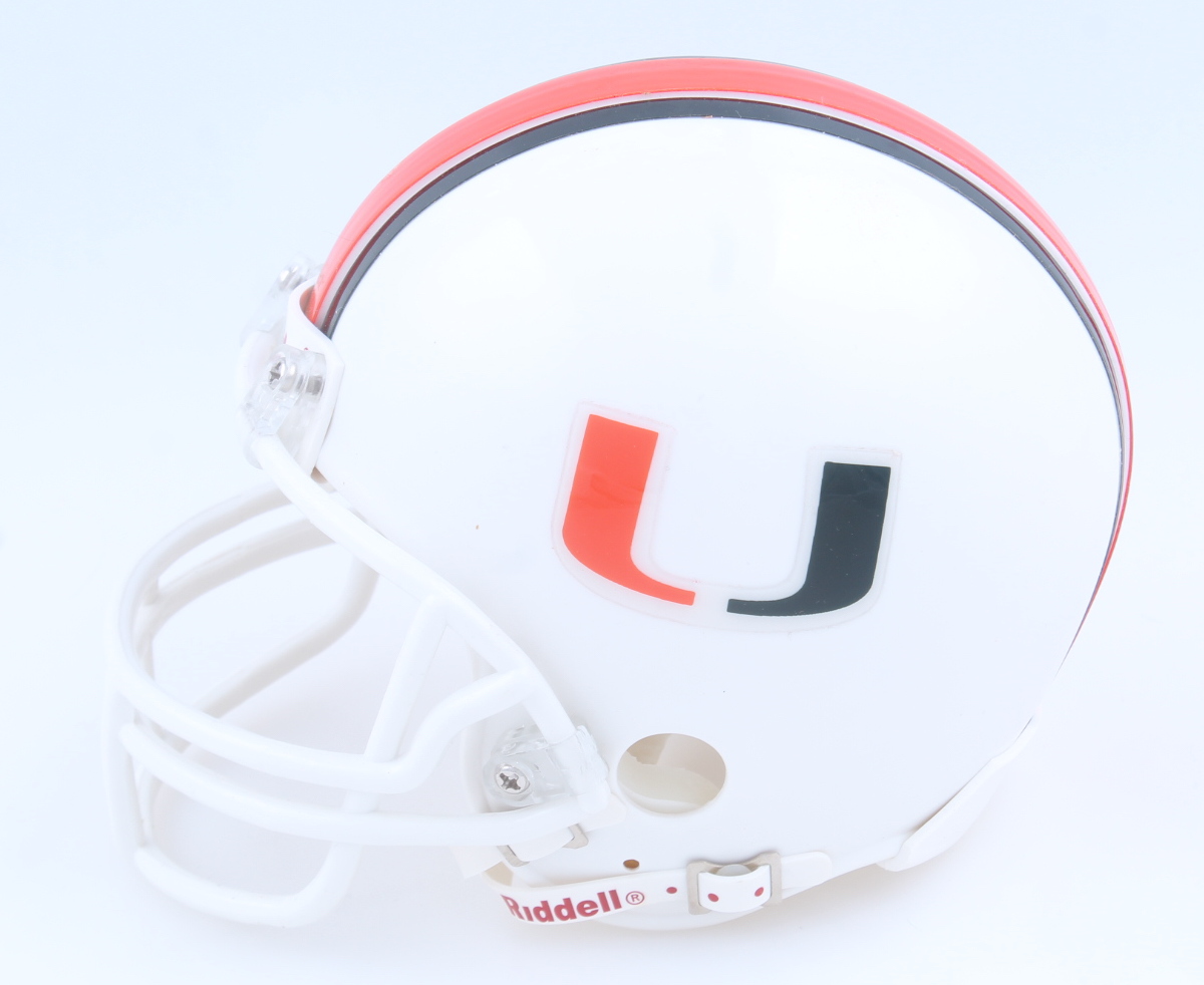 Devin Hester Signed Miami Hurricanes Mini Helmet (PSA) at PristineAuction.com Devin Hester Signed Miami Hurricanes Mini Helmet (PSA) at PristineAuction.com