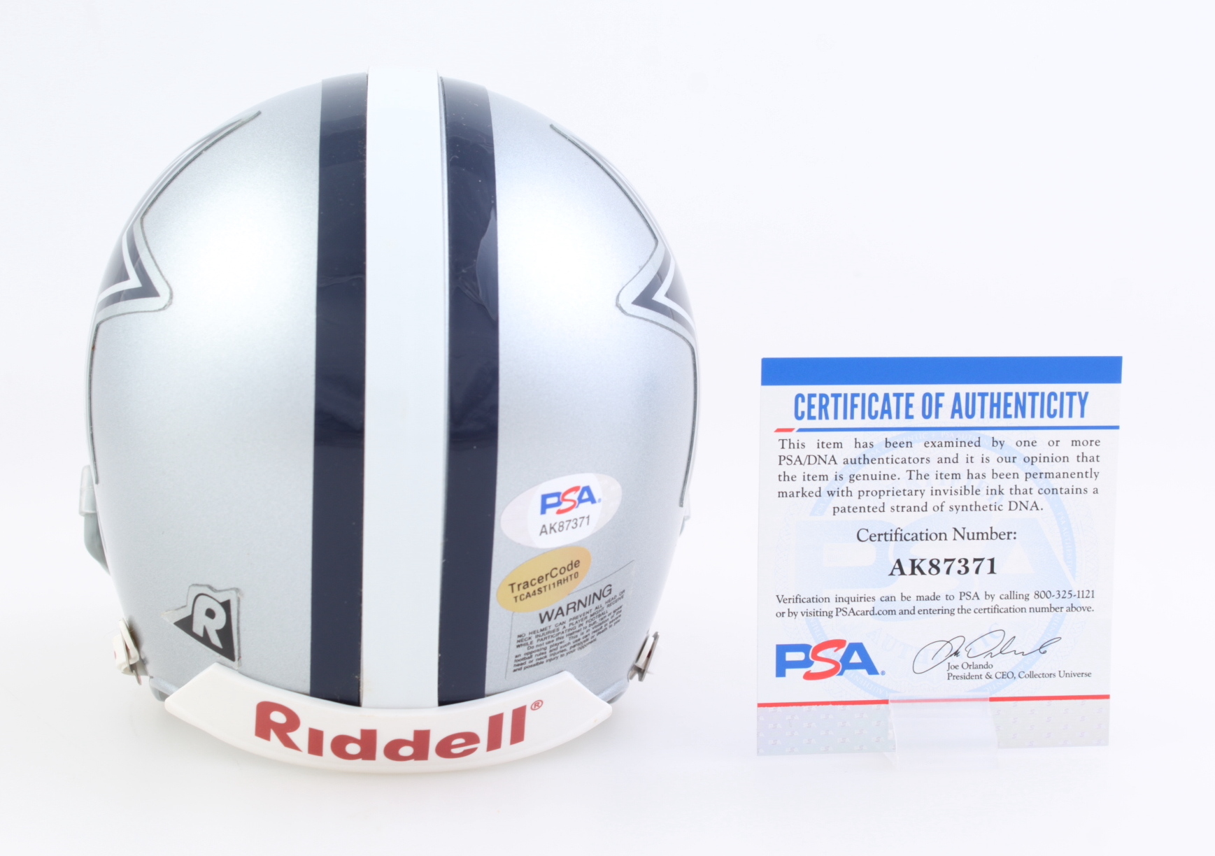 Troy Aikman Signed Cowboys Throwback Mini Helmet (PSA) at PristineAuction.com Troy Aikman Signed Cowboys Throwback Mini Helmet (PSA) at PristineAuction.com
