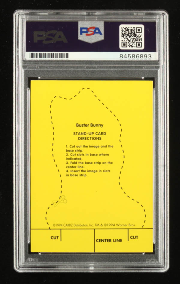 Charlie Adler Signed Buster Bunny 1994 Tiny Toon Adventures Stand-Ups #52 Inscribed "Buster" (PSA) at PristineAuction.com Charlie Adler Signed Buster Bunny 1994 Tiny Toon Adventures Stand-Ups #52 Inscribed "Buster" (PSA) at PristineAuction.com