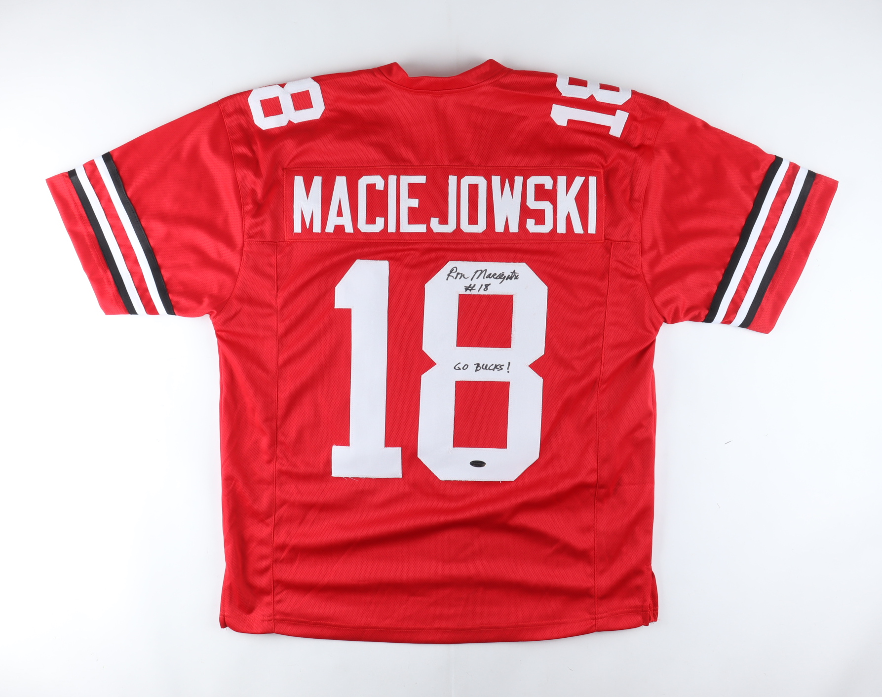 Ron Maciejowski Signed Jersey Inscribed "Go Bucks!" (Playball) at PristineAuction.com Ron Maciejowski Signed Jersey Inscribed "Go Bucks!" (Playball) at PristineAuction.com
