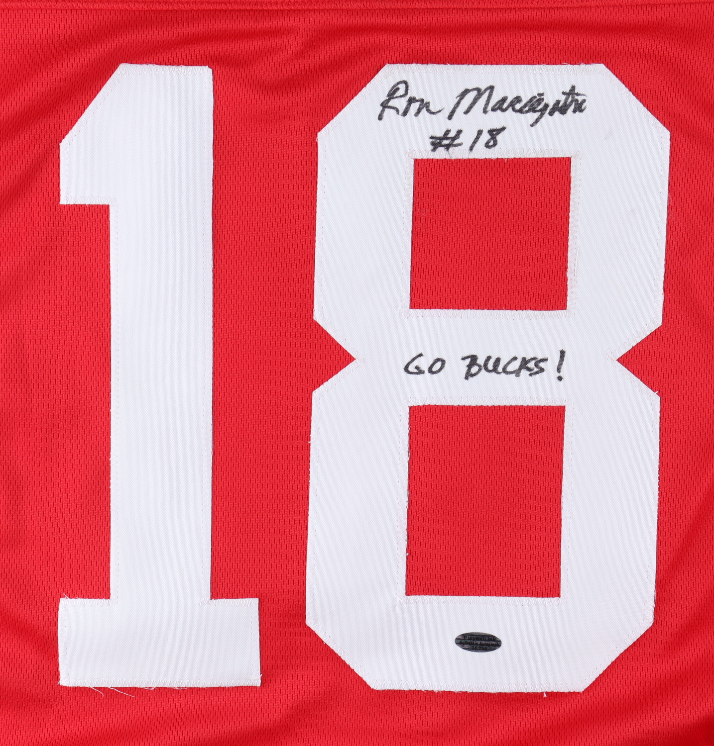 Ron Maciejowski Signed Jersey Inscribed "Go Bucks!" (Playball) at PristineAuction.com Ron Maciejowski Signed Jersey Inscribed "Go Bucks!" (Playball) at PristineAuction.com