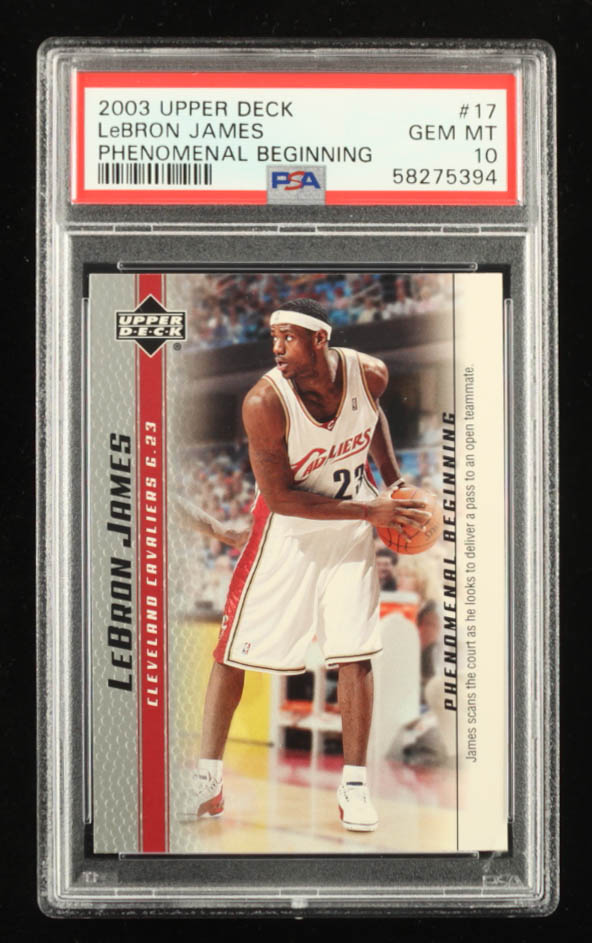 2003 upper deck lebron james phenomenal beginning