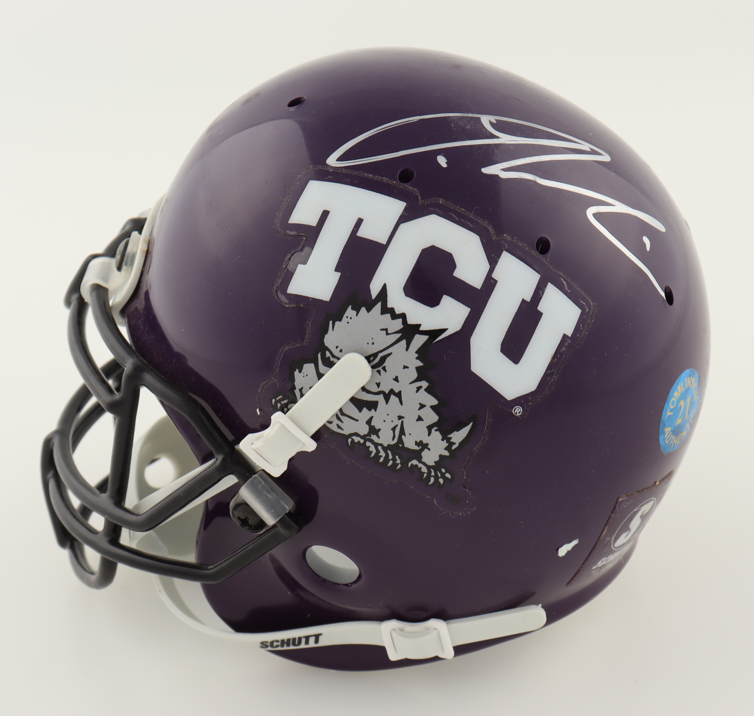 LaDainian Tomlinson Signed TCU Horned Frogs Mini Helmet (PSA) at PristineAuction.com LaDainian Tomlinson Signed TCU Horned Frogs Mini Helmet (PSA) at PristineAuction.com