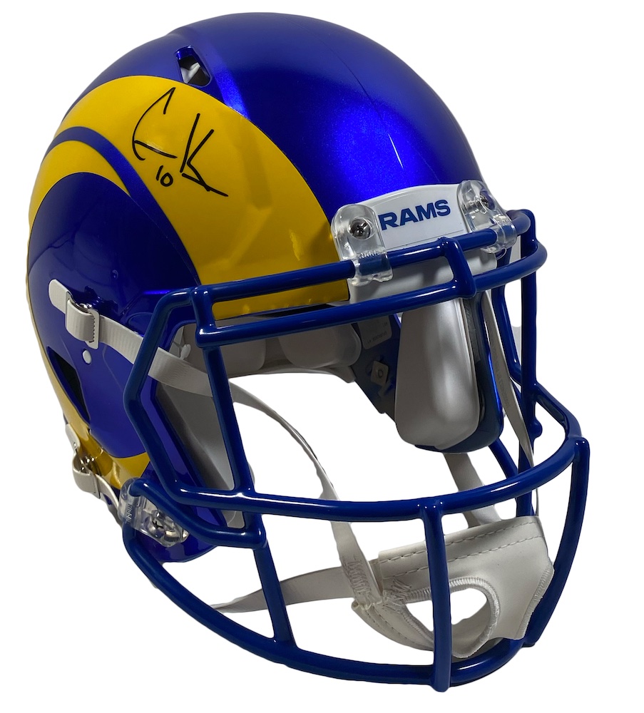 Cooper Kupp Signed Rams Super Bowl LVI Logo Full-Size Authentic On-Field Speed Helmet (Fanatics) at PristineAuction.com Cooper Kupp Signed Rams Super Bowl LVI Logo Full-Size Authentic On-Field Speed Helmet (Fanatics) at PristineAuction.com