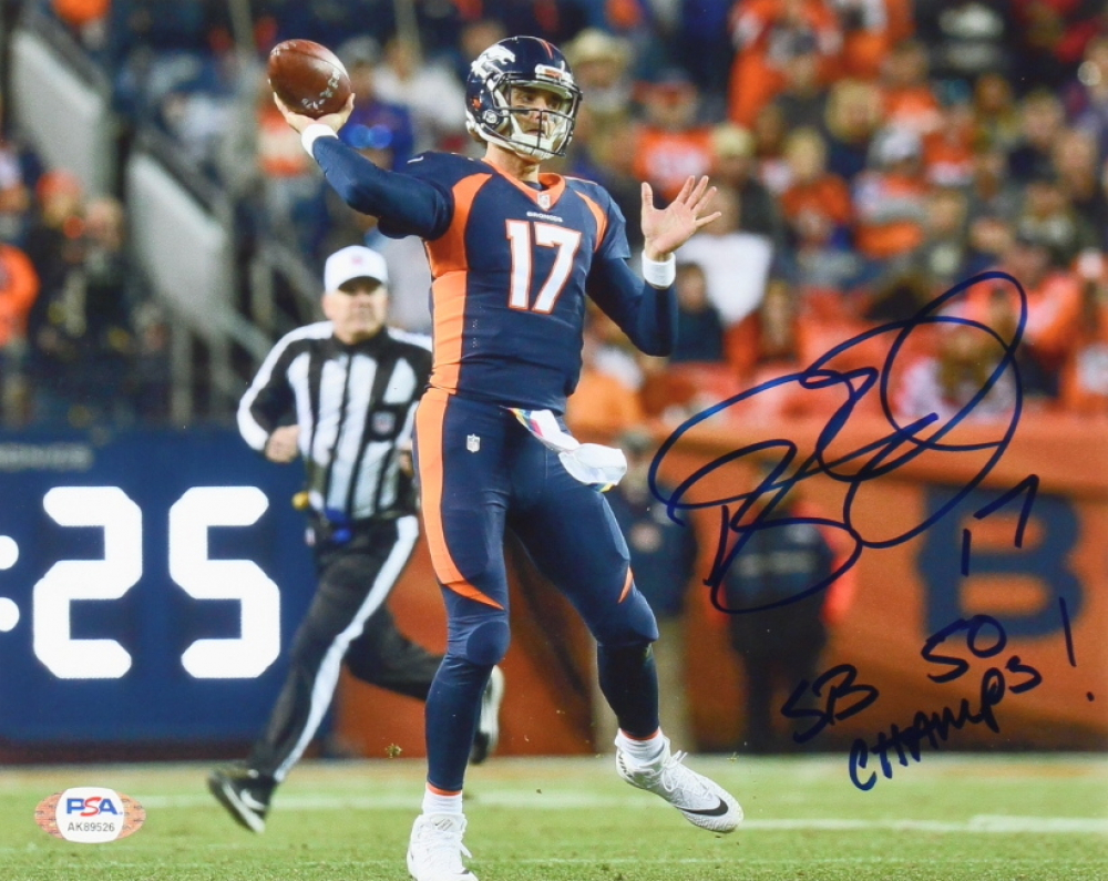 Brock Osweiler Signed Broncos 8x10 Photo Inscribed "SB 50 Champs!" (PSA ...