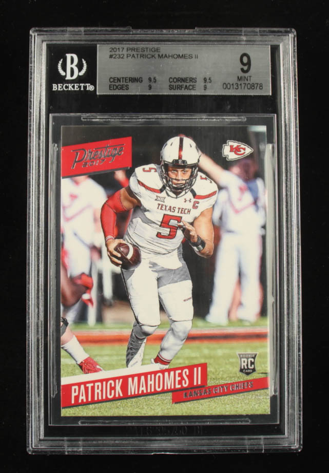 Patrick Mahomes II 2017 Prestige #232 RC (BGS 9) at PristineAuction.com Patrick Mahomes II 2017 Prestige #232 RC (BGS 9) at PristineAuction.com