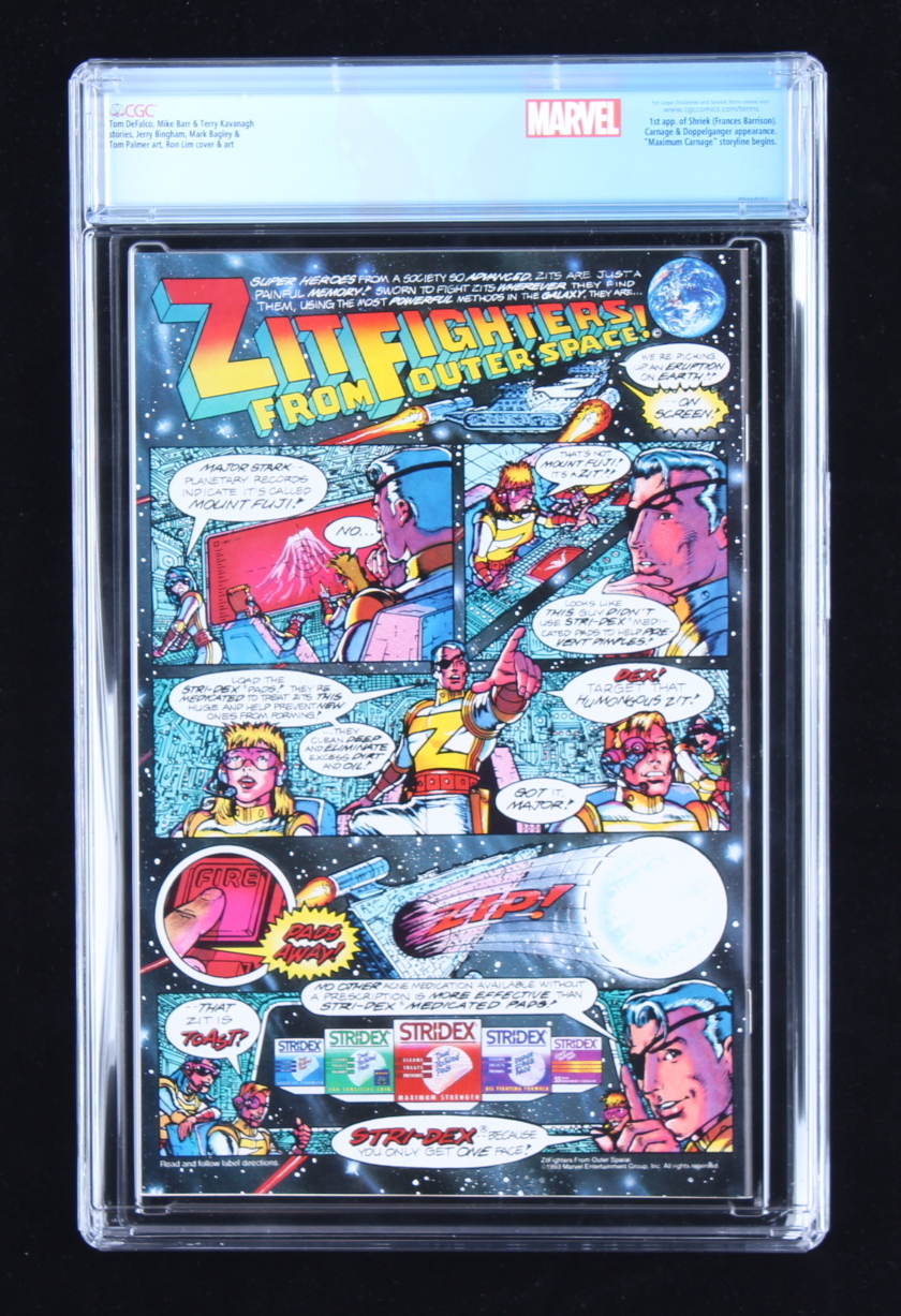 1993 "Spider-Man Unlimited" Issue #1 Marvel Comic Book (CGC 9.8) at PristineAuction.com 1993 "Spider-Man Unlimited" Issue #1 Marvel Comic Book (CGC 9.8) at PristineAuction.com