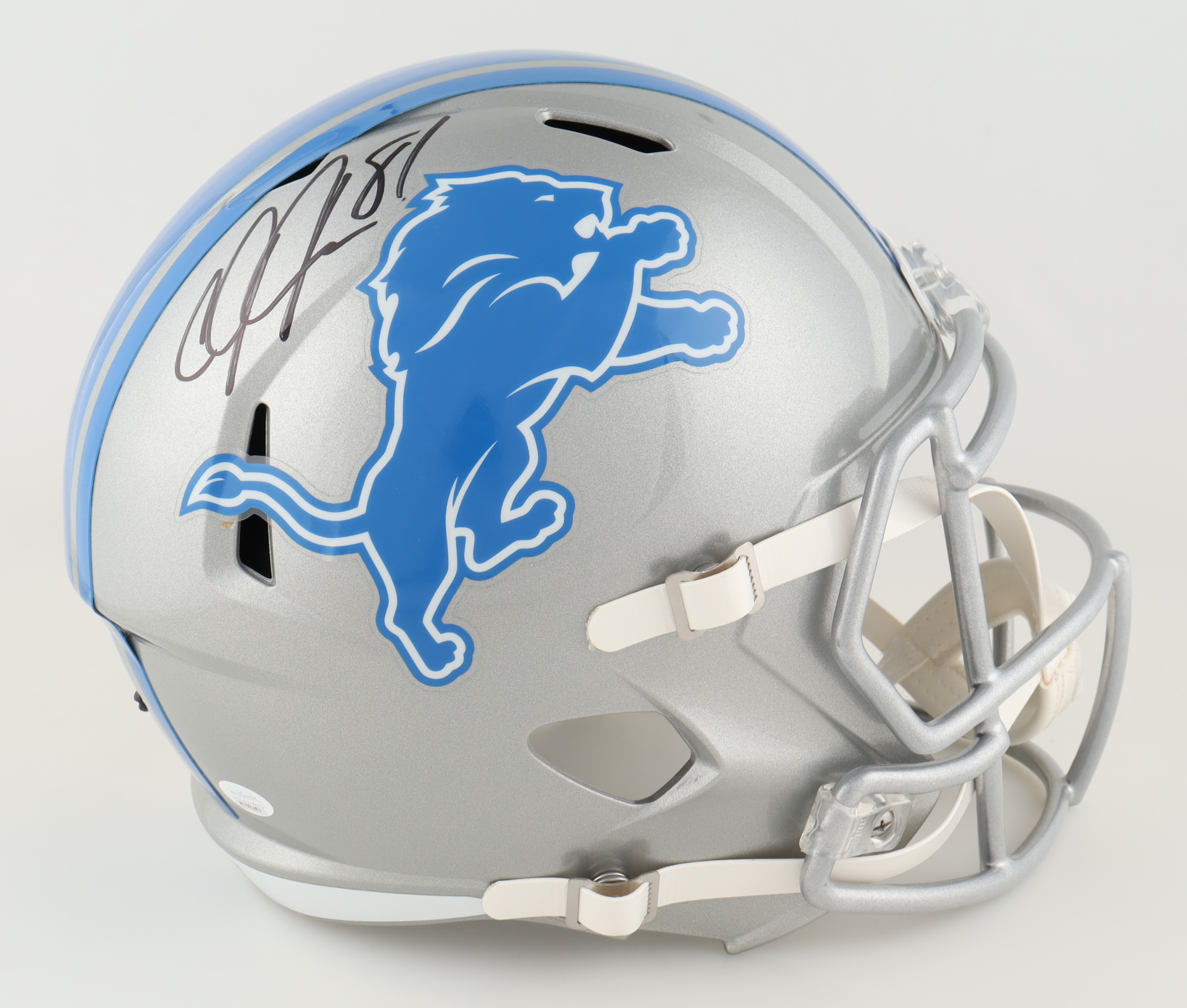 Calvin Johnson Signed Lions Full-Size Speed Helmet (JSA) at PristineAuction.com Calvin Johnson Signed Lions Full-Size Speed Helmet (JSA) at PristineAuction.com