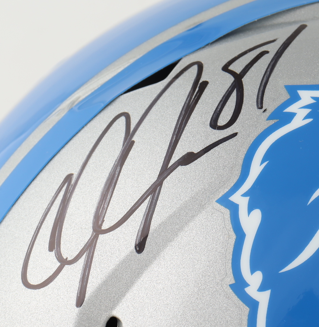 Calvin Johnson Signed Lions Full-Size Speed Helmet (JSA) at PristineAuction.com Calvin Johnson Signed Lions Full-Size Speed Helmet (JSA) at PristineAuction.com
