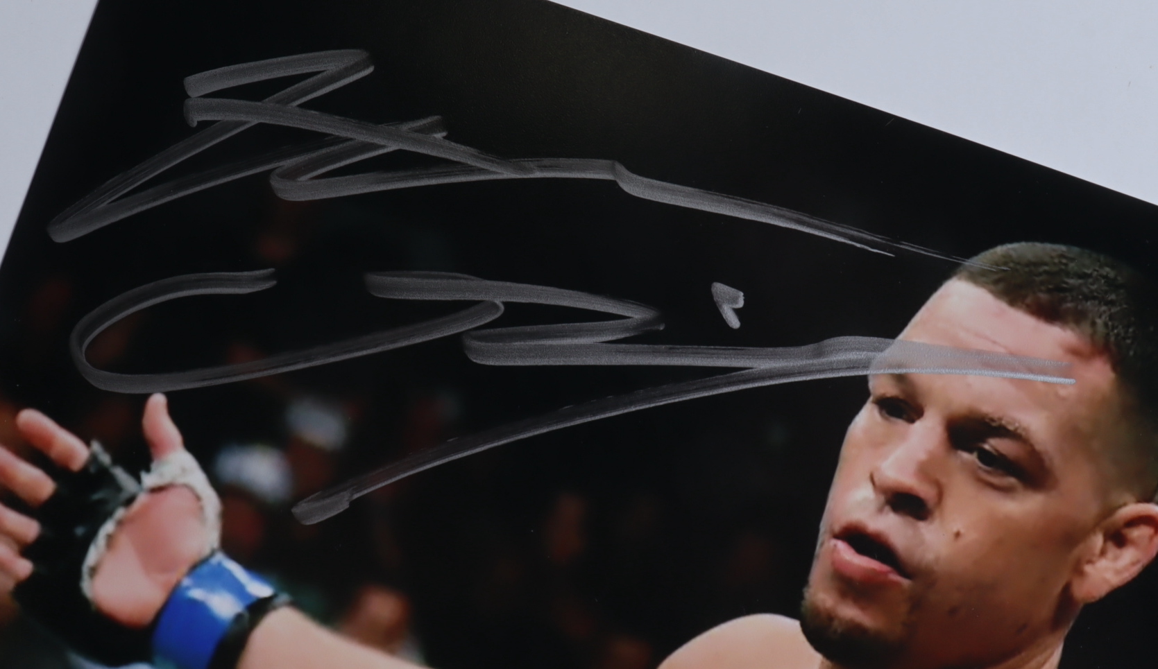 Nate Diaz Signed UFC 8x10 Photo (Beckett) at PristineAuction.com Nate Diaz Signed UFC 8x10 Photo (Beckett) at PristineAuction.com