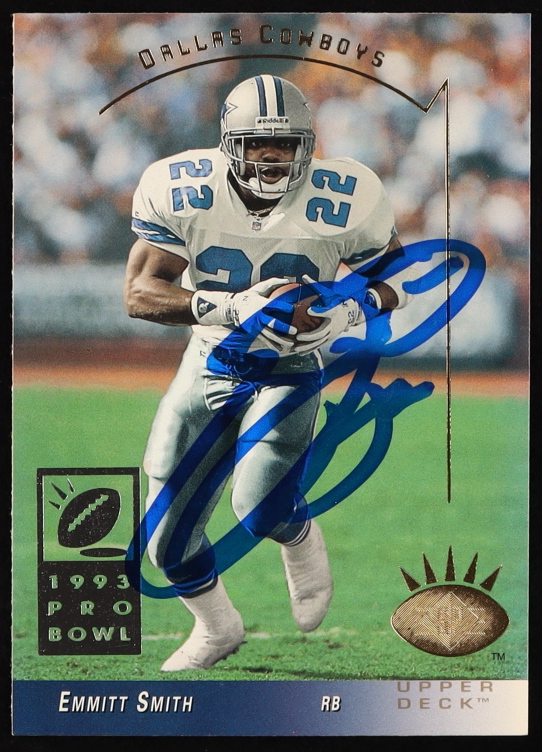 Emmitt Smith Signed 1993 SP #72 (Beckett) at PristineAuction.com Emmitt Smith Signed 1993 SP #72 (Beckett) at PristineAuction.com