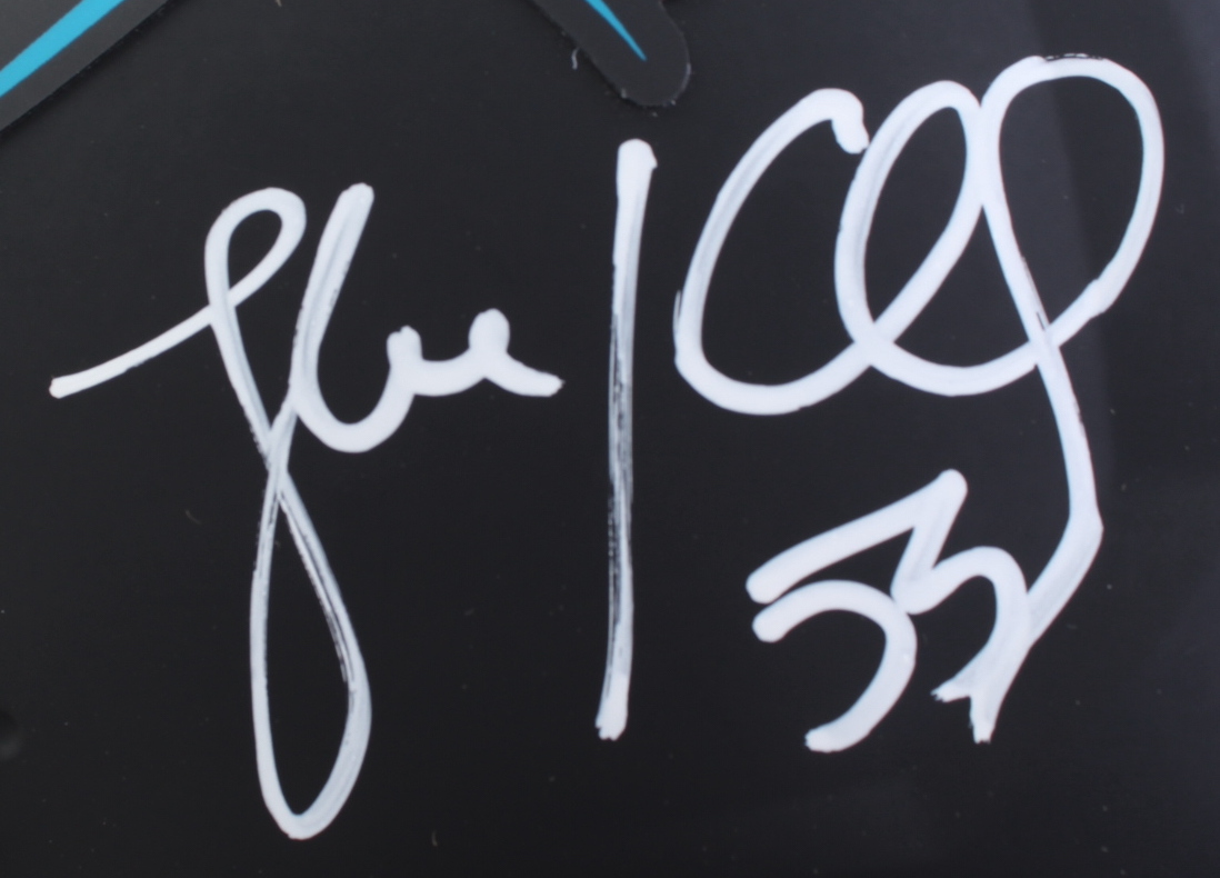 Luke Kuechly Signed Panthers Full-Size Authentic On-Field Eclipse Alternate Speed Helmet Inscribed "Keep Pounding!" (Beckett) at PristineAuction.com Luke Kuechly Signed Panthers Full-Size Authentic On-Field Eclipse Alternate Speed Helmet Inscribed "Keep Pounding!" (Beckett) at PristineAuction.com