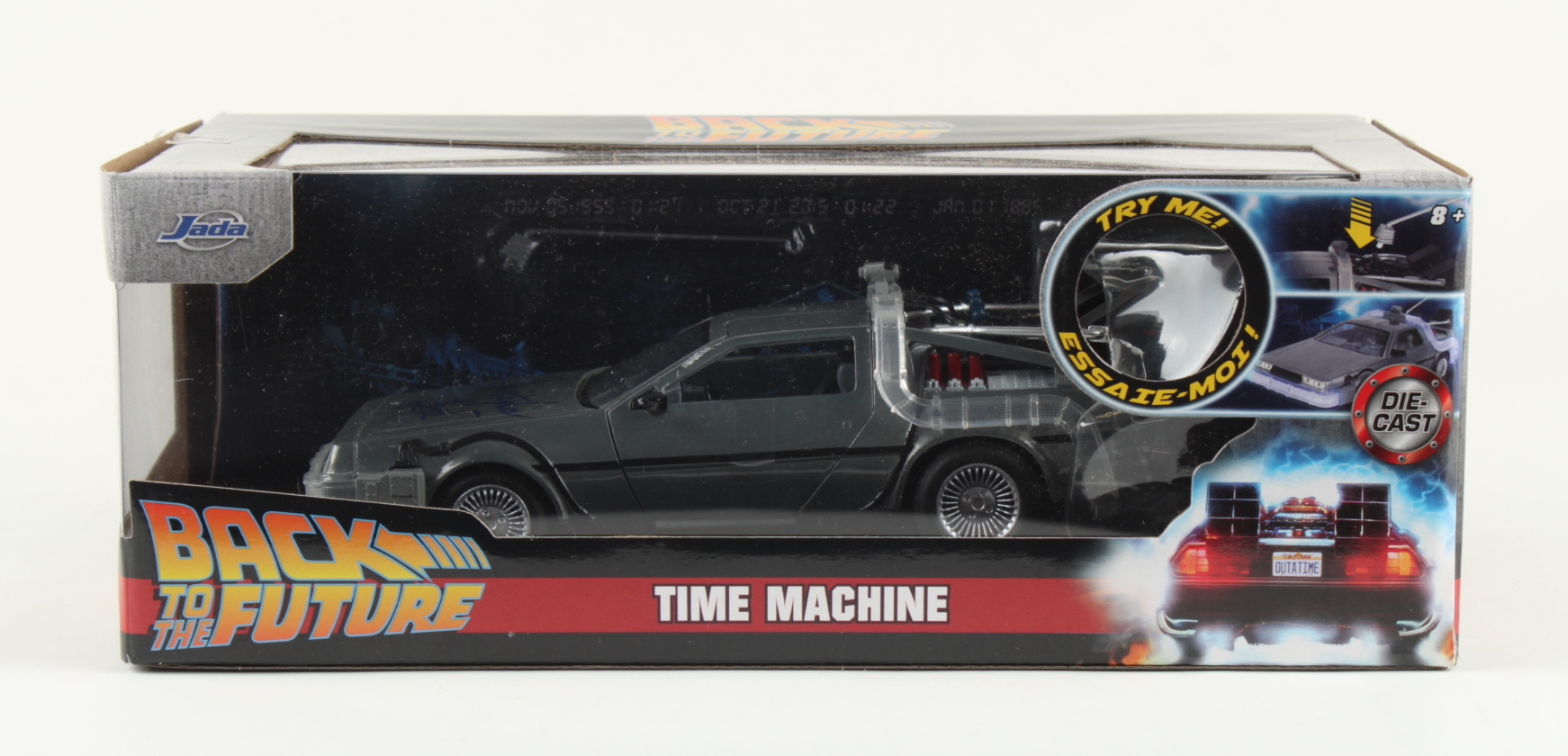 Christopher Lloyd Signed "Back to the Future" DeLorean Time Machine 1:24 Scale Die-Cast Car (Schwartz) at PristineAuction.com Christopher Lloyd Signed "Back to the Future" DeLorean Time Machine 1:24 Scale Die-Cast Car (Schwartz) at PristineAuction.com