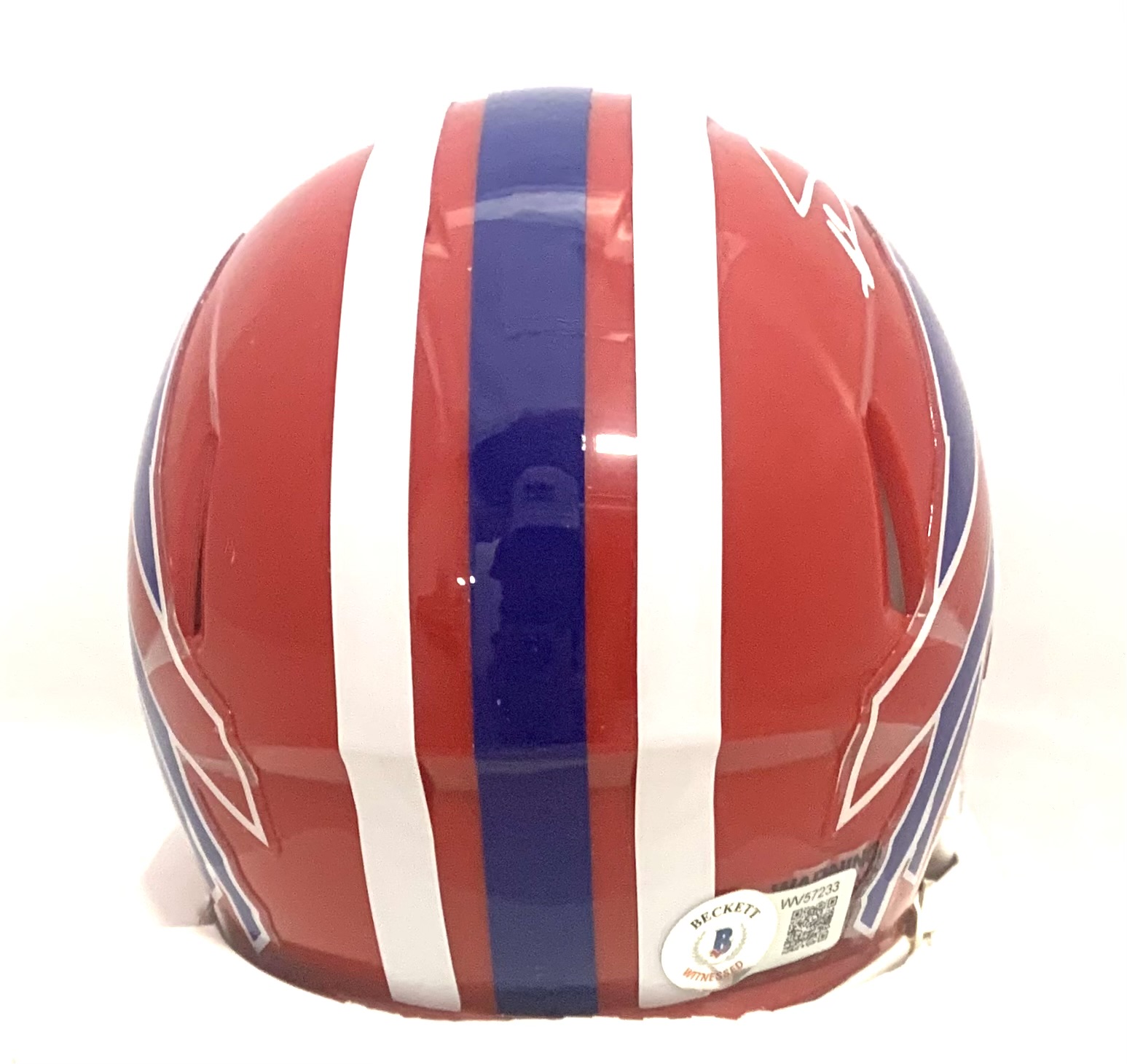 Stefon Diggs Signed Bills Throwback Speed Mini Helmet (Beckett) at PristineAuction.com Stefon Diggs Signed Bills Throwback Speed Mini Helmet (Beckett) at PristineAuction.com