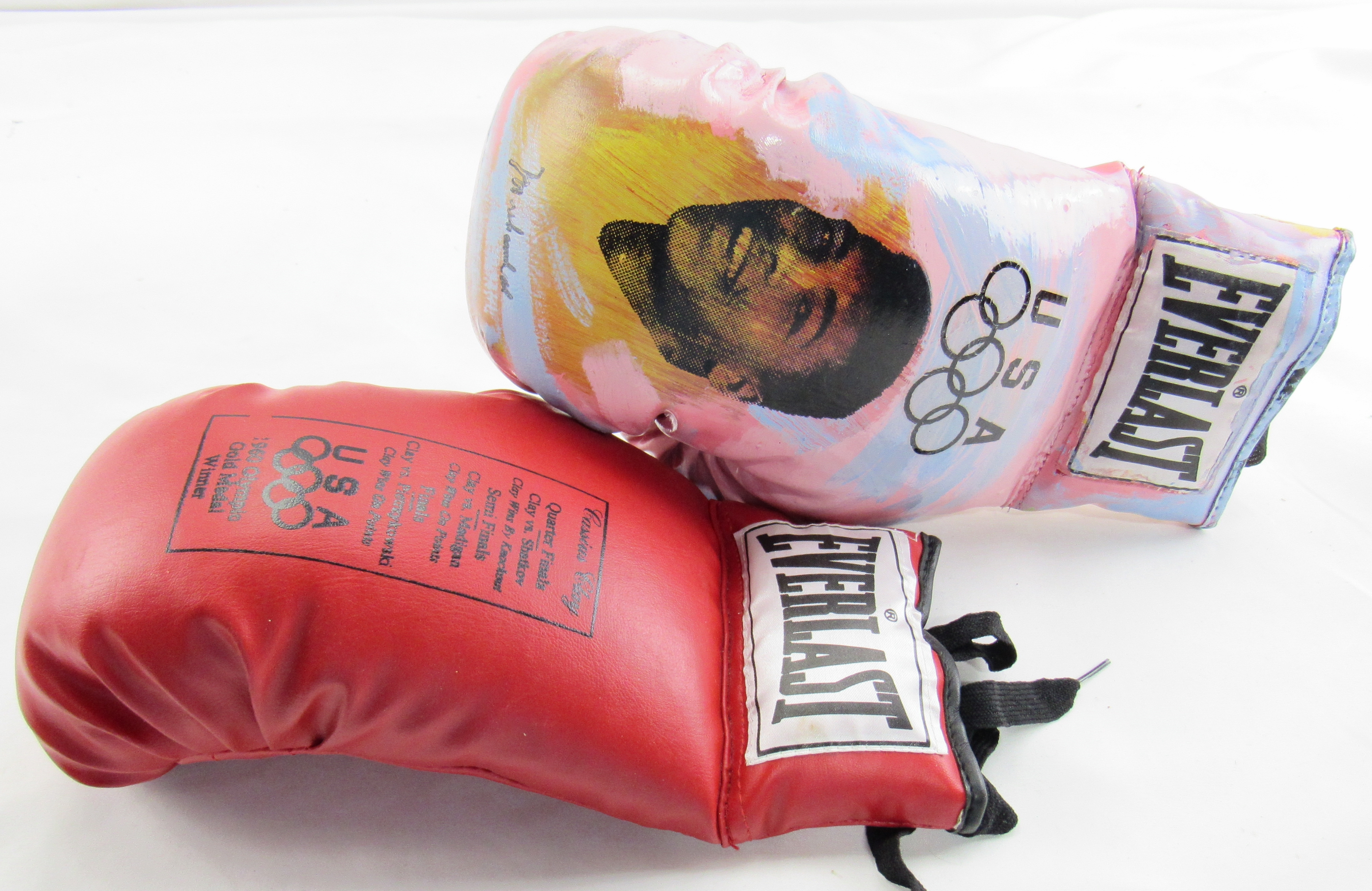 Muhammad Ali Signed Pair of LE Painted Everlast Boxing Gloves (JSA) at PristineAuction.com Muhammad Ali Signed Pair of LE Painted Everlast Boxing Gloves (JSA) at PristineAuction.com